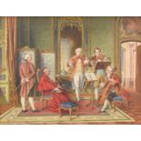 Manner of Jean Paul Sinibaldi (1856-1909)A concert for the CardinalIndistinctly signed, oil on