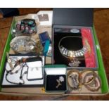 Large collection of assorted vintage costume and other jewellery