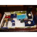 Six various wrist watches inc. Sekonda, and a number of gent's cufflinks etc