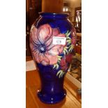 Large William Moorcroft "Anemone" vase, 12.5" tall