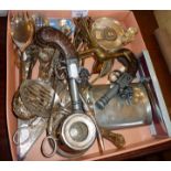 Silver-plated cutlery etc.