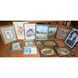 Quantity of various small framed prints