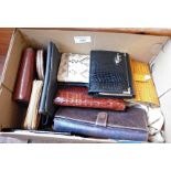 Collection of assorted leather purses and a compact (14)