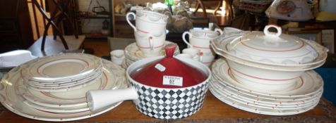 Rorstrand of Norway tureen and an Art Deco Myott & Son dinner and tea service