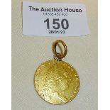 George III 22ct. gold spade guinea for 1791 approx. 8.5g