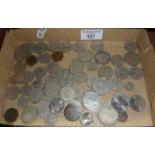 Assorted old coins, some silver