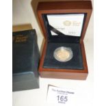 Royal Mint 2010 gold proof sovereign, boxed with COA