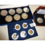 London Mint Office, Last Ever Morgan Dollar, 1921, gold plated Statehood Quarter Dollars Set, Five