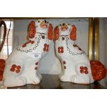 Pair of fireside Staffordshire Dogs