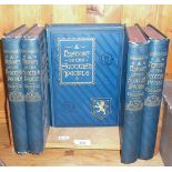 6 volume set of Thomas Thomson's History of the Scottish People (1893) on Art Deco oak bookstand