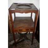 Victorian mahogany shaving or night stand