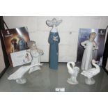 Lladro figurines, inc. Nun, geese, etc.