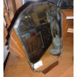 Art Deco mirror with easel back