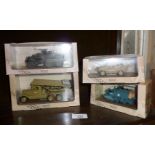 Four boxed Atlas Editions diecast vehicles
