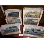 Six boxed Atlas Editions diecast vehicles