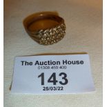 Rope textured 9ct gold signet ring, approx. UK size U and weight 5.5g