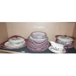 Wedgwood Mayfield pattern plates, tureens, etc.