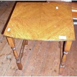 Small light oak side table