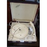 Vintage retro Babygram portable record player