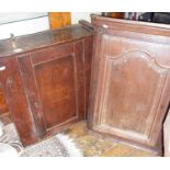 Antique wall cupboard and corner cabinet