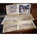 10 pages of 19th c. albumen photos (11" x 9" of Suez Canal by Langahi Brothers studio, inc. images