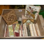 Quantity of assorted Victorian tiles