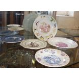 Four 19th c. Staffordshire "Nursery" plates and another