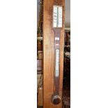 19th c. rosewood stick barometer (A/F)