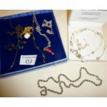 Costume jewellery, inc. Sterling silver rope chain, etc.