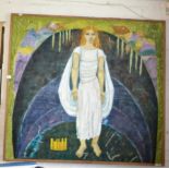 Arlie PANTING (1914-1989) oil on canvas titled verso "Cybele in Wookey Hole", 47" x 43", signed