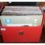 Case of assorted vinyl LP's inc. Beatles, Rolling Stones and soul music, etc.