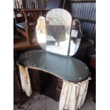 Kidney shaped dressing table