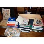 Very large collection of assorted stamp albums and stock books and inc. 1989 year collection book of