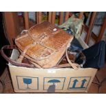 Good collection of assorted vintage crocodile and other handbags