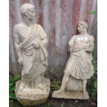 Two stonework Greek sculptures