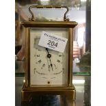 French brass carriage clock