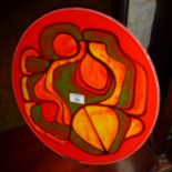 Large 1960's Poole Pottery Delphis charger, approx. 35cm diameter