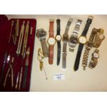 10 assorted vintage watches, makes including Lorus, Accurist, Citron, Terner etc., inc. one marked