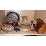 Assorted turned and carved wooden items
