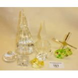 Swarovski crystal animal figurines, scent bottle, etc. - windmill A/F