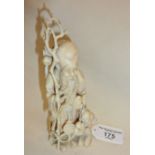 Chinese carved ivory figure, approx. 14cm high