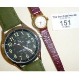 Tavistock & Jones men's wrist watch together with a ladies vintage Tissot