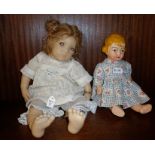 Two small dolls