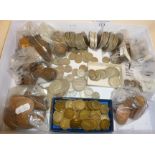 Good quantity of UK coins, some silver