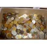 Large quantity of foreign coins