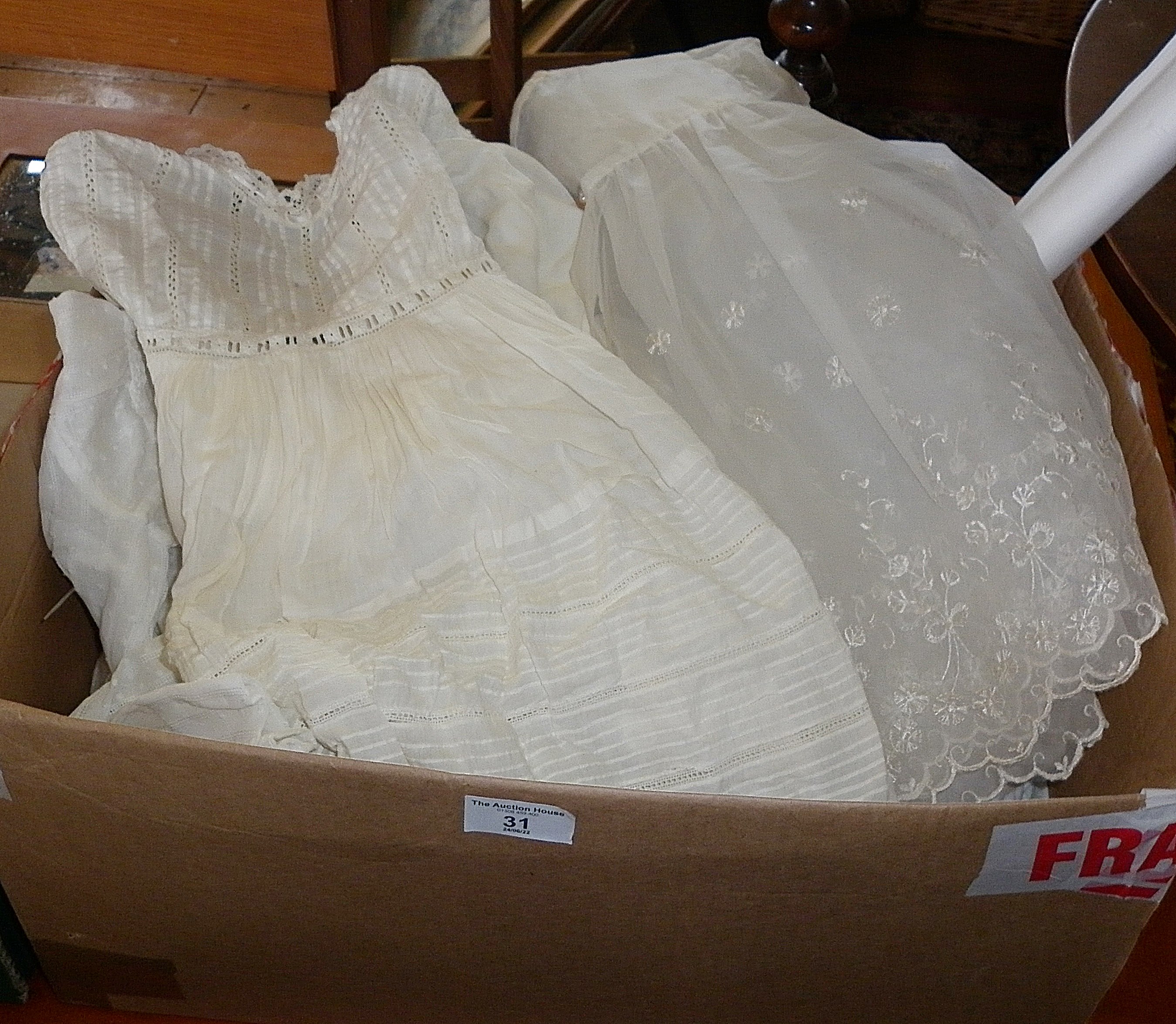 Assorted doll's dresses etc.