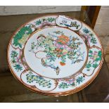 Pair of 20th c. Chinese hand-painted plates