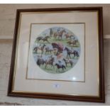 Roy Miller print 357/950, "Tribute to Lester Piggott" 1970-1984, signed by Lester Piggott