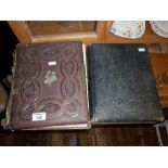 Two Victorian photo albums, inc. one musical album (A/F)