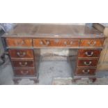 Reproduction kneehole pedestal desk